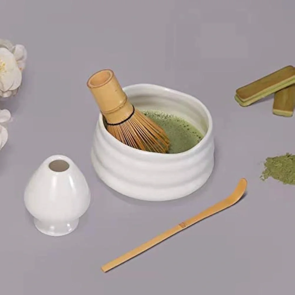 NWT, So-Real Creations Matcha Set - Mint Green Ceramic Bowl & Tools